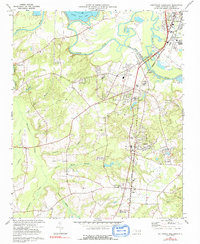 Download a high-resolution, GPS-compatible USGS topo map for Southwest Goldsboro, NC (1992 edition)