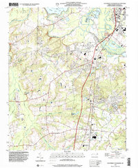 Download a high-resolution, GPS-compatible USGS topo map for Southwest Goldsboro, NC (2001 edition)