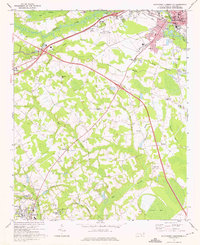 Download a high-resolution, GPS-compatible USGS topo map for Southwest Lumberton, NC (1975 edition)