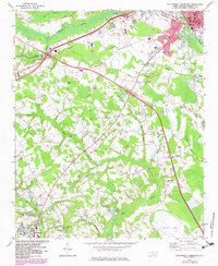Download a high-resolution, GPS-compatible USGS topo map for Southwest Lumberton, NC (1983 edition)