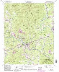 Download a high-resolution, GPS-compatible USGS topo map for Spruce Pine, NC (1990 edition)