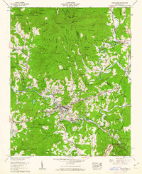 Download a high-resolution, GPS-compatible USGS topo map for Spruce Pine, NC (1962 edition)