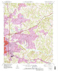 Download a high-resolution, GPS-compatible USGS topo map for Statesville East, NC (1995 edition)