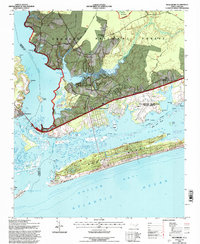 Download a high-resolution, GPS-compatible USGS topo map for Swansboro, NC (1997 edition)