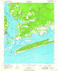 1952 Map of Swansboro, 1968 Print