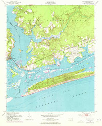 1952 Map of Swansboro, 1973 Print