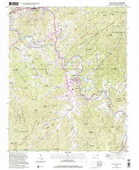 Download a high-resolution, GPS-compatible USGS topo map for Sylva South, NC (2001 edition)