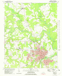 1981 Map of Tarboro, NC, 1982 Print
