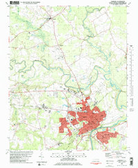 Download a high-resolution, GPS-compatible USGS topo map for Tarboro, NC (1982 edition)