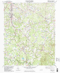 Download a high-resolution, GPS-compatible USGS topo map for Timberlake, NC (1982 edition)