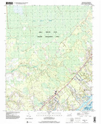 preview thumbnail of historical topo map of Pender County, NC in 1997