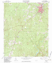 Download a high-resolution, GPS-compatible USGS topo map for Troy, NC (1983 edition)