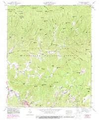 preview thumbnail of historical topo map of Jackson County, NC in 1946