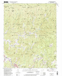 preview thumbnail of historical topo map of Jackson County, NC in 1997
