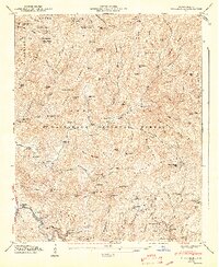 preview thumbnail of historical topo map of Jackson County, NC in 1947