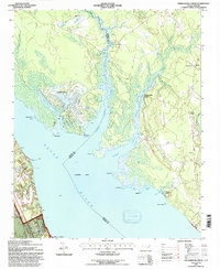 Download a high-resolution, GPS-compatible USGS topo map for Upper Broad Creek, NC (1997 edition)