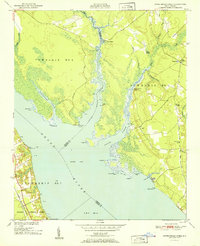 Download a high-resolution, GPS-compatible USGS topo map for Upper Broad Creek, NC (1951 edition)