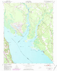 Download a high-resolution, GPS-compatible USGS topo map for Upper Broad Creek, NC (1984 edition)