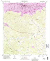 Download a high-resolution, GPS-compatible USGS topo map for Valdese, NC (1996 edition)