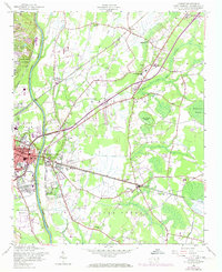 preview thumbnail of historical topo map of Vander, NC in 1957