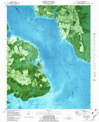 Download a high-resolution, GPS-compatible USGS topo map for Wade Point, NC (1983 edition)