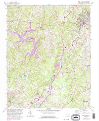 Download a high-resolution, GPS-compatible USGS topo map for Wake Forest, NC (1987 edition)