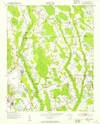 1949 Map of Wakulla, NC, 1953 Print