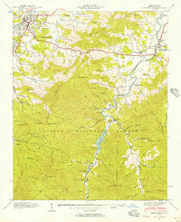 Download a high-resolution, GPS-compatible USGS topo map for Waynesville, NC (1956 edition)
