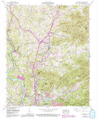 Download a high-resolution, GPS-compatible USGS topo map for Weaverville, NC (1993 edition)