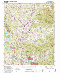 Download a high-resolution, GPS-compatible USGS topo map for Weaverville, NC (2001 edition)