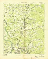 Download a high-resolution, GPS-compatible USGS topo map for Weaverville, NC (1936 edition)