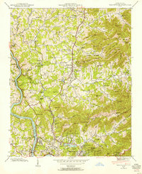 Download a high-resolution, GPS-compatible USGS topo map for Weaverville, NC (1954 edition)