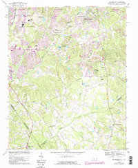 Download a high-resolution, GPS-compatible USGS topo map for Weddington, NC (1989 edition)