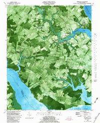 preview thumbnail of historical topo map of Pasquotank County, NC in 1982