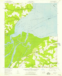 preview thumbnail of historical topo map of Washington County, NC in 1954