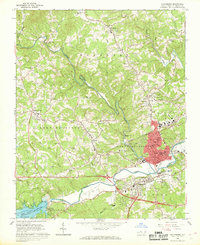 1966 Map of Wilkesboro, 1968 Print