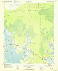 Download a high-resolution, GPS-compatible USGS topo map for Williston, NC (1951 edition)
