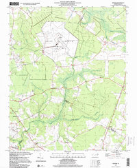 preview thumbnail of historical topo map of Pitt County, NC in 1997