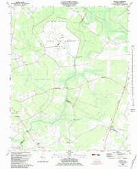 preview thumbnail of historical topo map of Pitt County, NC in 1983