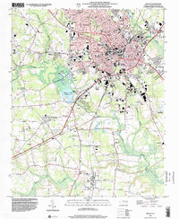 Download a high-resolution, GPS-compatible USGS topo map for Wilson, NC (2001 edition)