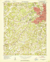 1951 Map of Winston-Salem West