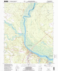 preview thumbnail of historical topo map of Winton, NC in 2000