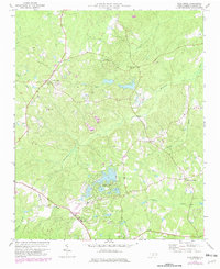 preview thumbnail of historical topo map of Moore County, NC in 1977
