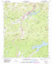 Download a high-resolution, GPS-compatible USGS topo map for Zirconia, NC (1991 edition)