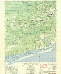 1950 Map of Shallotte, 1951 Print