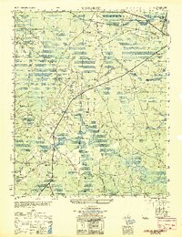 preview thumbnail of historical topo map of Brunswick County, NC in 1950
