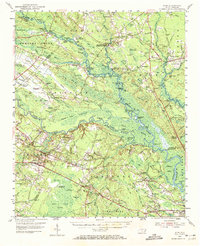 1954 Map of Acme, 1972 Print