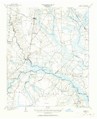 1902 Map of Ayden, 1962 Print