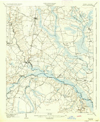 1904 Map of Ayden, 1936 Print
