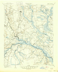 1904 Map of Ayden, 1945 Print